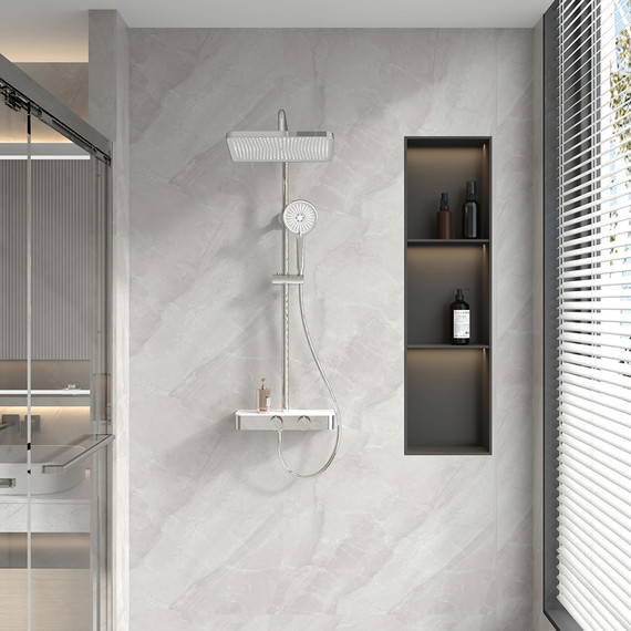 Душевая стойка Veconi FO-210-C-C4, Цвет производителя: хром - фото 2