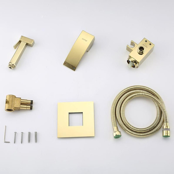 Набор для гигиенического душа Gappo G7207-3, золото - фото, картинка 13 Набор для гигиенического душа Gappo G7207-3, золото - фото 13