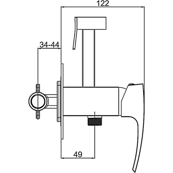 Набор для гигиенического душа Gappo G7207-6, черный - фото, картинка 10 Набор для гигиенического душа Gappo G7207-6, черный - фото 10