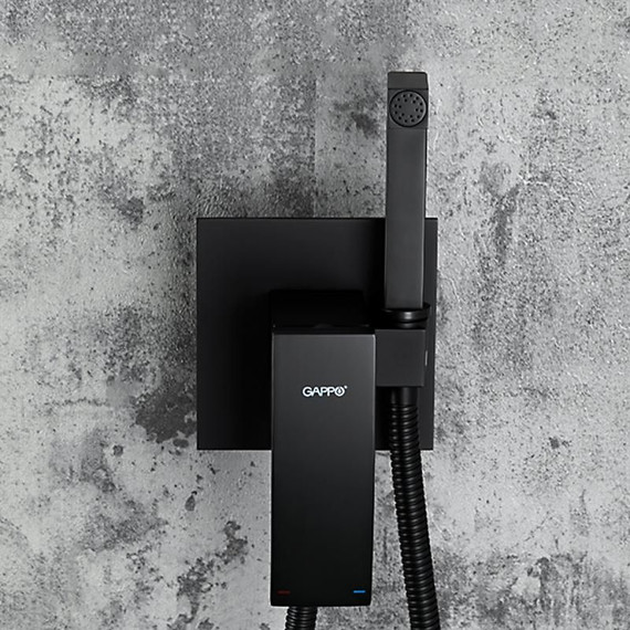 Набор для гигиенического душа Gappo G7207-6, черный - фото, картинка 9 Набор для гигиенического душа Gappo G7207-6, черный - фото 9