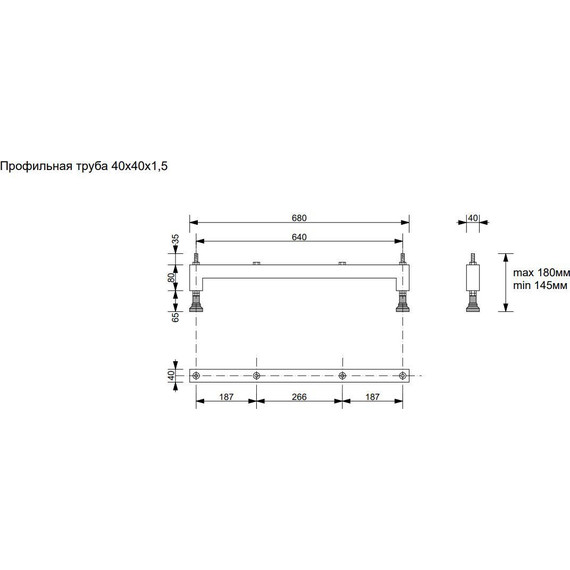 Ножки для ванны Taliente 75-80 см KARK-VE-75/80 - фото 6