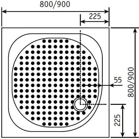 Поддон акриловый RGW Acrylic LUX/TN 80х80 см 16180188-21 - фото 3