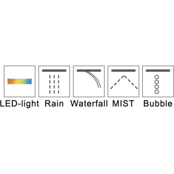 Верхний душ RGW SP-73 21140273-01(500х500 мм) латунь - фото 2