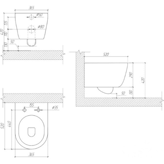 Инсталляция с подвесным унитазом комплект: Aquatek Standard INS-0000012 с подвесным безободковым унитазом Поларис AQ0700-01 сиденье микролифт, крепление, кнопка смыва белая KDI-0000013 - фото, картинка 7 Инсталляция с подвесным унитазом комплект: Aquatek Standard INS-0000012 с подвесным безободковым унитазом Поларис AQ0700-01 сиденье микролифт, крепление, кнопка смыва белая KDI-0000013 - фото 7