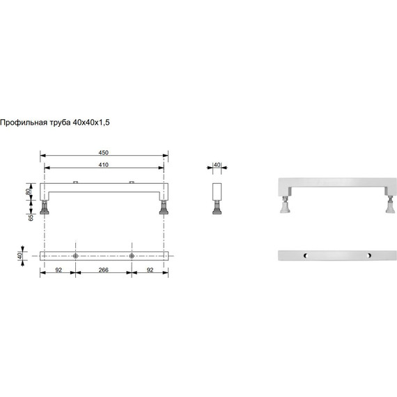 Ножки для ванны Taliente Slim 70-80 см KARK-VE-SLIM-70/75/80 - фото 6