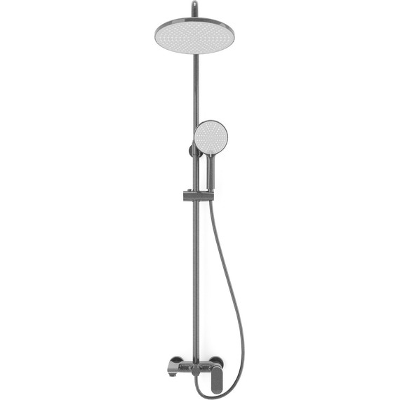 Душевая стойка Veconi FE-110-B-C4, чёрный матовый, Цвет производителя: чёрный матовый - фото 