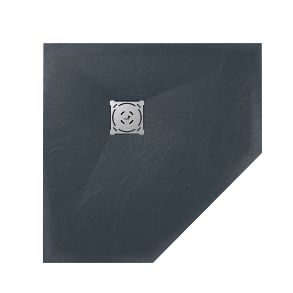 Каменный поддон RGW ST/T-0100G 100х100 см 16155100-02, графит - фото 12
