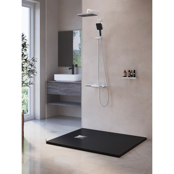 Каменный поддон RGW ST-0108G 100х80 см 16152810-02, графит - фото, картинка 2 Каменный поддон RGW ST-0108G 100х80 см 16152810-02, графит - фото 2