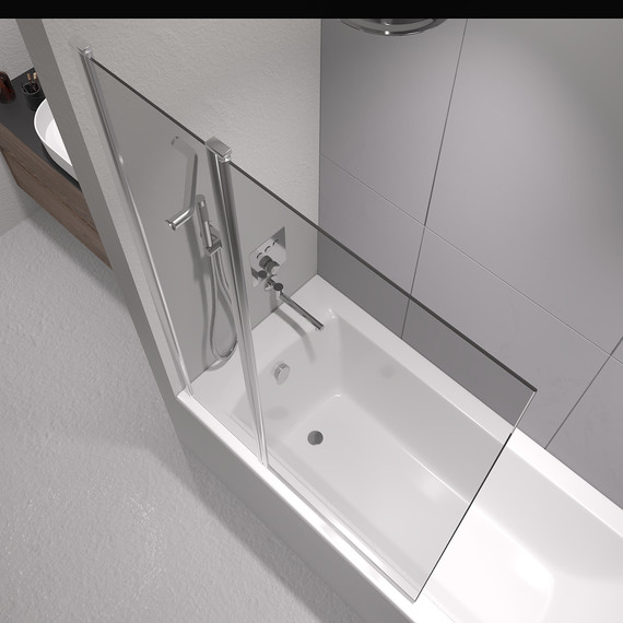 Шторка для ванны RGW SC-11 100 см 03111110-11, хром/прозрачное - фото 5