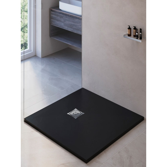 Каменный поддон RGW ST-0099G 90х90 см 16152099-02, графит - фото 4