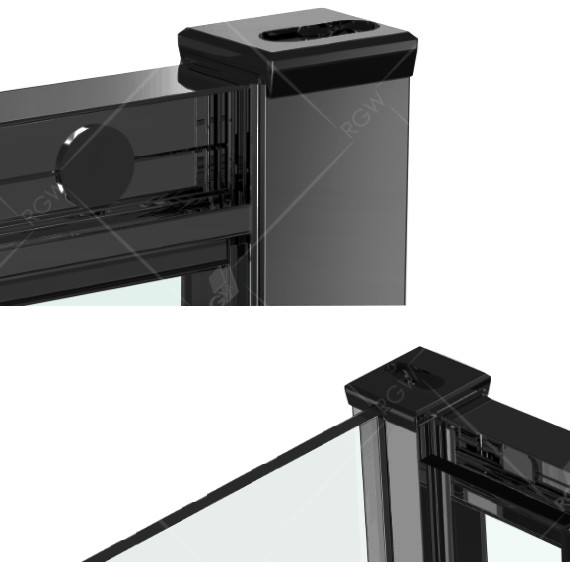 Душевая дверь RGW CL-14B 140 см 32091414-14, черный/прозрачное - фото 5