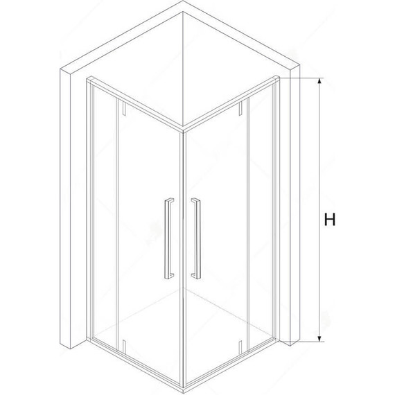 Душевое ограждение RGW SV-33B 90х90 см 06323399-14, черный/прозрачное - фото 5