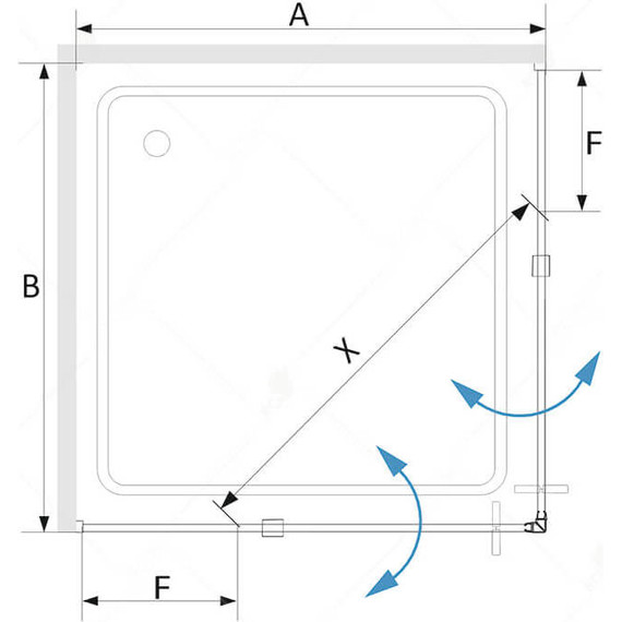 Душевое ограждение RGW SV-33 80х80 см 06323388-11, хром/прозрачное - фото 3