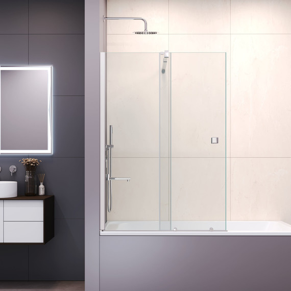 Шторка для ванны RGW SC-46 120 см 06114612-11 (стекло 8 мм), хром/прозрачное - фото 2