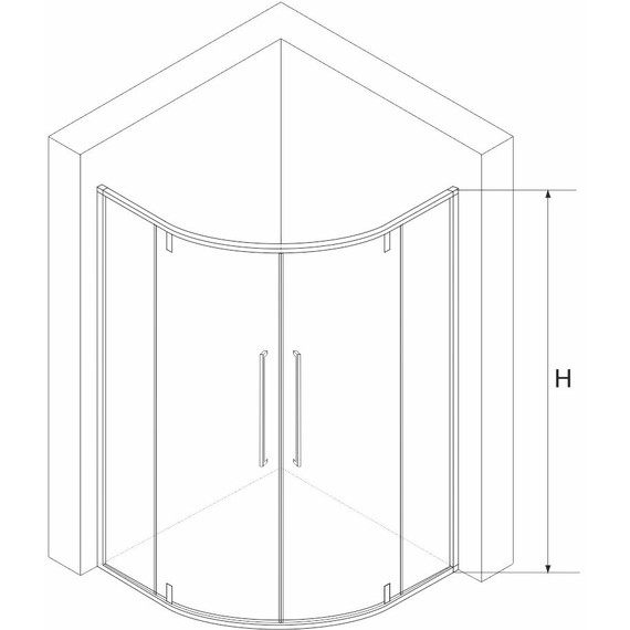 Душевое ограждение RGW SV-53 80х80 см 06325388-11, хром/прозрачное - фото 4