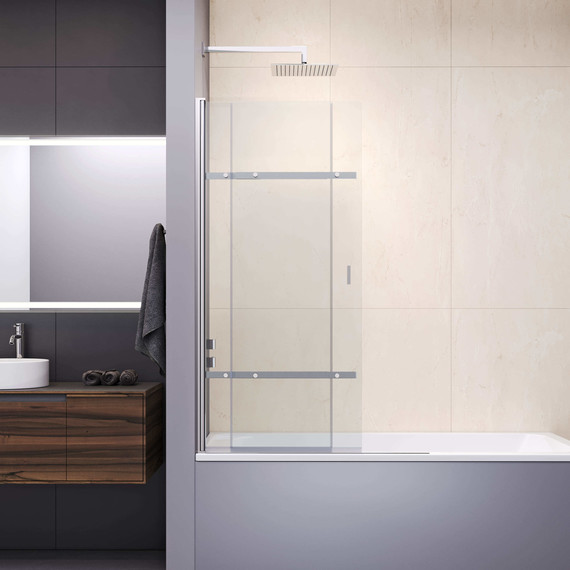 Шторка для ванны RGW SC-44 100 см 03114410-11, хром/прозрачное - фото 3