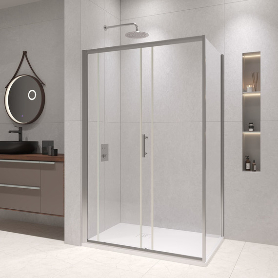 Душевое ограждение RGW PA-145 120х90 см 020814592-11, хром/прозрачное - фото 3