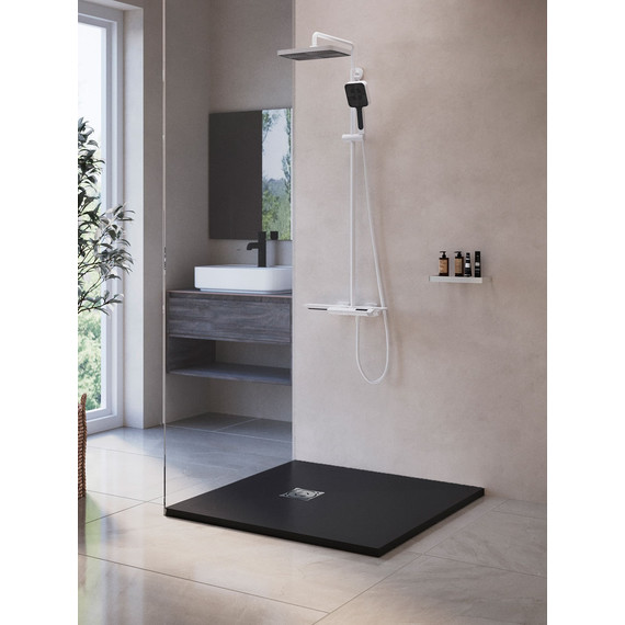 Каменный поддон RGW ST-0100G 100x100 см 16152100-02, графит - фото 2