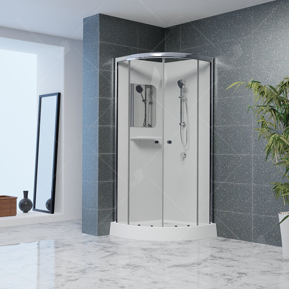 Душевая кабина RGW AN-208 90x90 см 381320899-12, сатин/прозрачное - фото 2