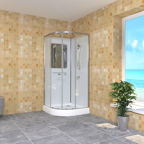 Душевая кабина RGW AN-208 90x90 см 381320899-12, сатин/прозрачное - фото 4