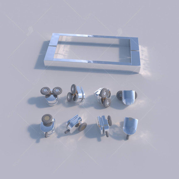 Душевое ограждение RGW CL-34 100х100 см 32093400-11, хром/прозрачное - фото 4