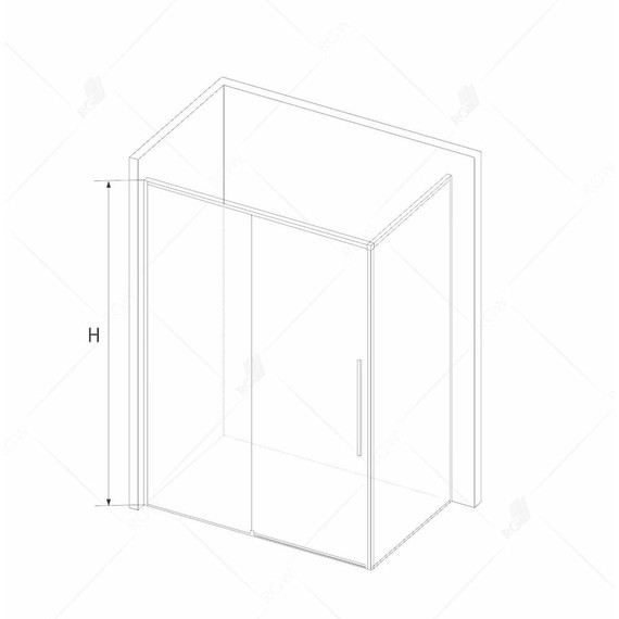 Душевое ограждение RGW SV-42 (SV-12 + Z-050-2) 130x90 см 32324239-011, хром/прозрачное - фото 3