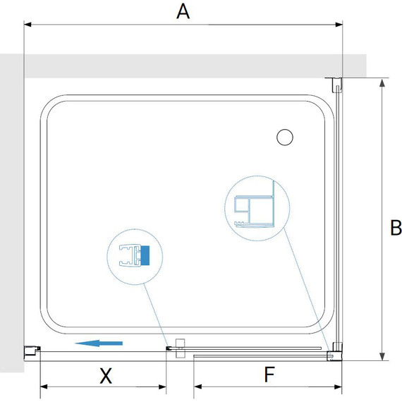 Душевое ограждение RGW PA-76 150x120 см 35087652-11, хром/прозрачное - фото 3