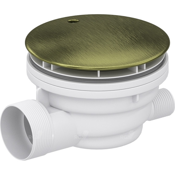 Сифон для душевого поддона RGW Velplex QYD-01 18241101-08, бронза - фото 3