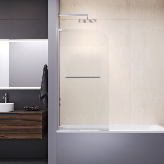 Шторка для ванны RGW SC-02 100 см 03110210-11 (стекло 8 мм), хром/прозрачное - фото 2