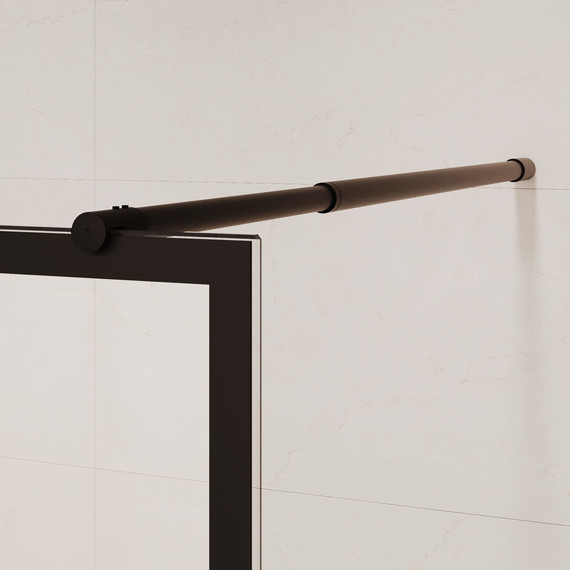 Душевая перегородка RGW WA-111B 90x195 см 411011109-84 (стекло 8 мм) с кронштейном в комплекте, черный/прозрачное - фото 7