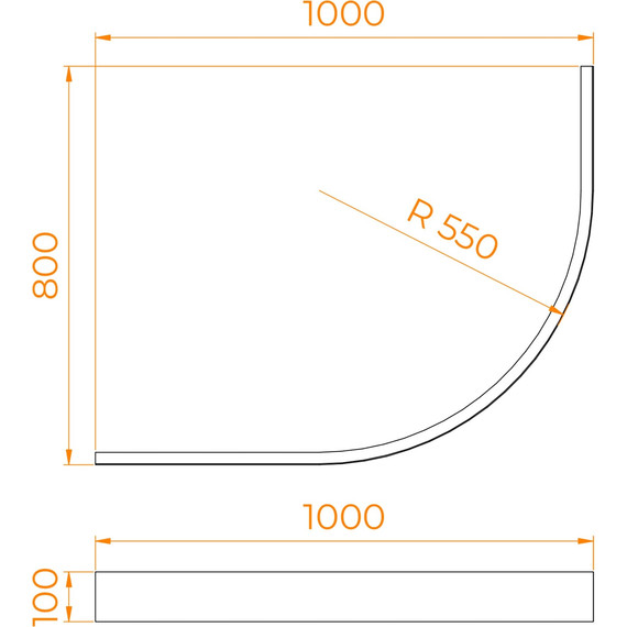 Панель для душевого поддона RGW GWS-41 100x80 см 03231480-41 - фото 2