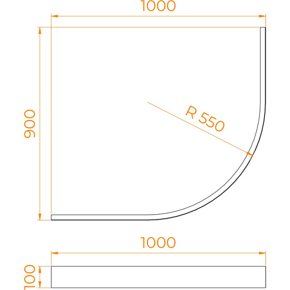 Панель для душевого поддона RGW GWS-41 100x90 см 03231490-41 - фото 2
