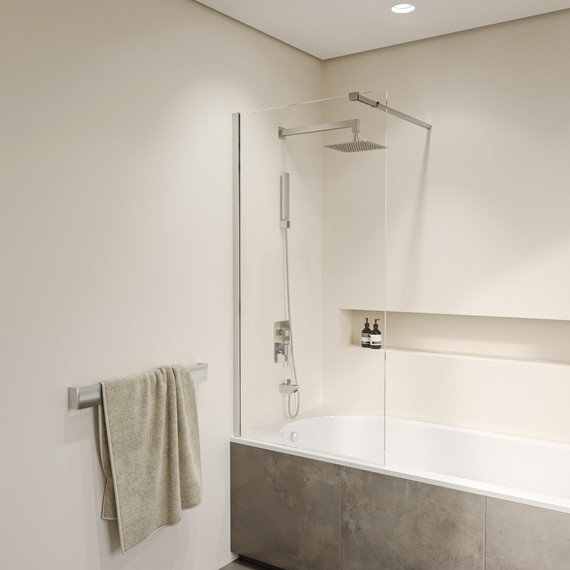 Шторка для ванны RGW SC-052 60 см 35115206-11 (стекло 10 мм), хром/прозрачное - фото 3