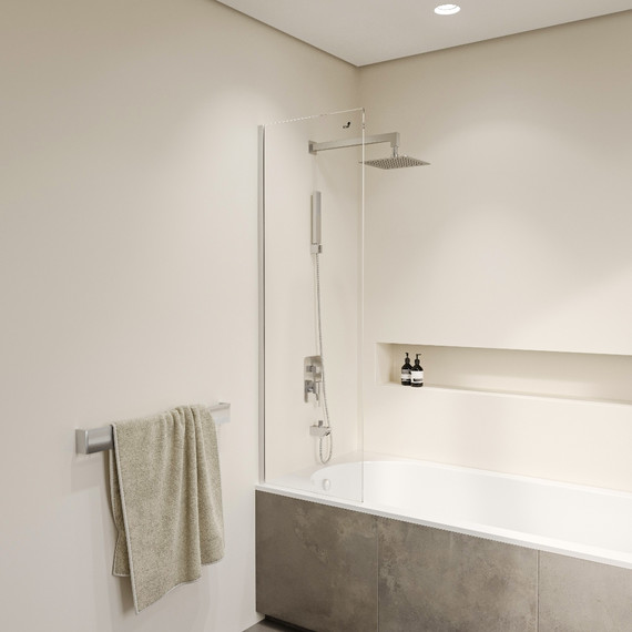 Шторка для ванны RGW SC-056-8 40 см 35110562840-11 (стекло 8 мм) хром/прозрачное - фото 3