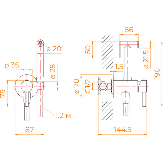 Набор для гигиенического душа RGW Shower Panels SP-211 581408211-01 - фото 4