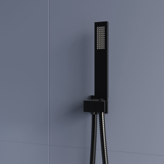 Душевая система для ванны с термостатом RGW SP-371B 511408371-04, черный матовый - фото 6