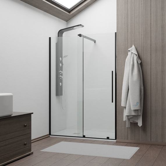 Душевая дверь RGW TO-18B 140 см 41071814-14, чёрный/прозрачное - фото 3