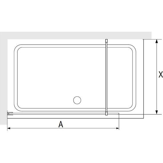 Душевая перегородка RGW WA-012B 80x200 см 35101280-84 (стекло 8 мм) с кронштейном в комплекте, чёрный/прозрачное - фото 9