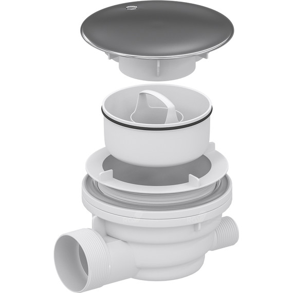 Сифон для душевого поддона RGW Velplex QYD-01 39241101-01, хром - фото 4