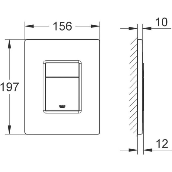 Кнопка смыва Grohe Skate Cosmopolitan 38732GN0, золото брашированное - фото 9