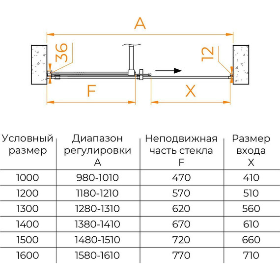 Душевая дверь RGW TO-18B 130 см 41071813-14, чёрный/прозрачное - фото 5
