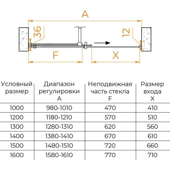 Душевая дверь RGW TO-18B 150 см 41071815-14, чёрный/прозрачное - фото 5