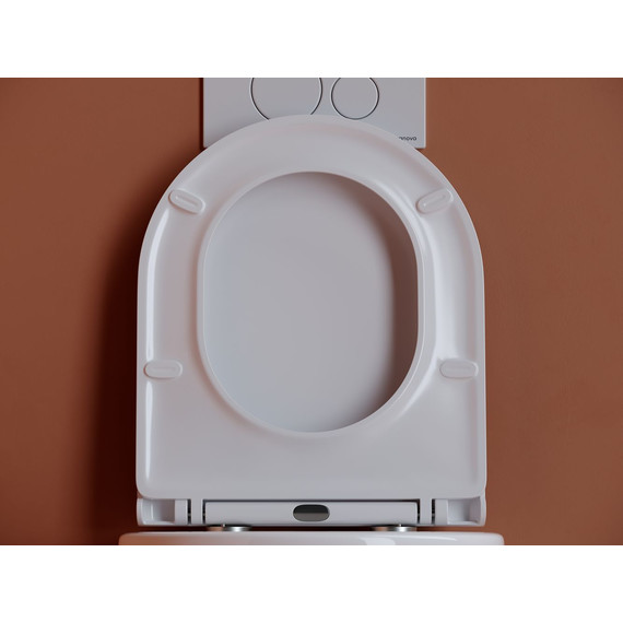 Унитаз подвесной безободковый Ceramicanova Ulma Rimless CN4006 с крышкой микролифт, Цвет производителя: белый - фото 8