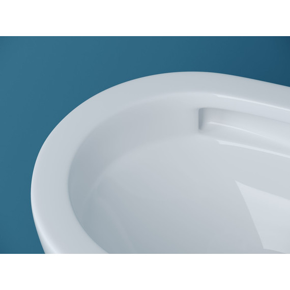 Унитаз подвесной безободковый Ceramicanova Vogue CN4008T (система смыва Торнадо) с крышкой микролифт, Цвет производителя: белый - фото 6