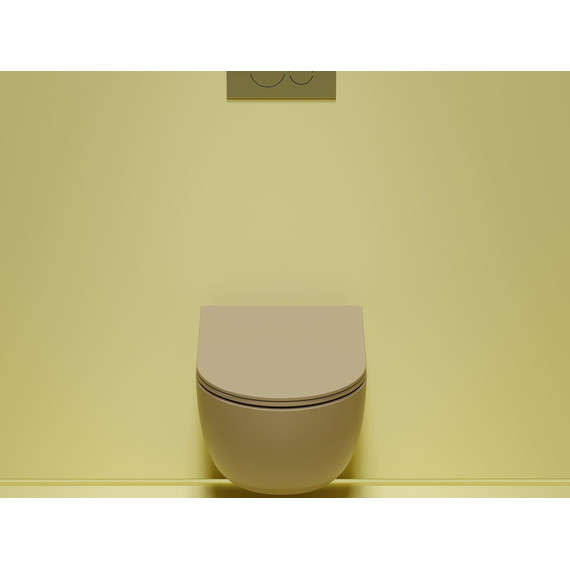 Унитаз подвесной безободковый Ceramicanova Modena Rimless CN6063MC с крышкой микролифт, коричневый, Цвет производителя: коричневый - фото 8