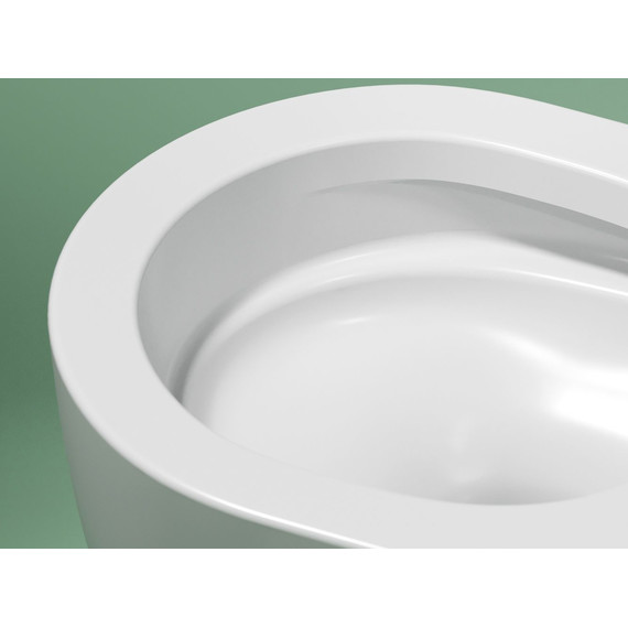 Унитаз подвесной безободковый Ceramicanova Modena Rimless CN6063MW с крышкой микролифт, Цвет производителя: белый матовый - фото 11