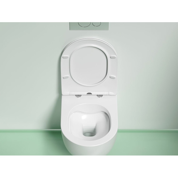 Унитаз подвесной безободковый Ceramicanova Modena Rimless CN6063MW с крышкой микролифт, Цвет производителя: белый матовый - фото 4