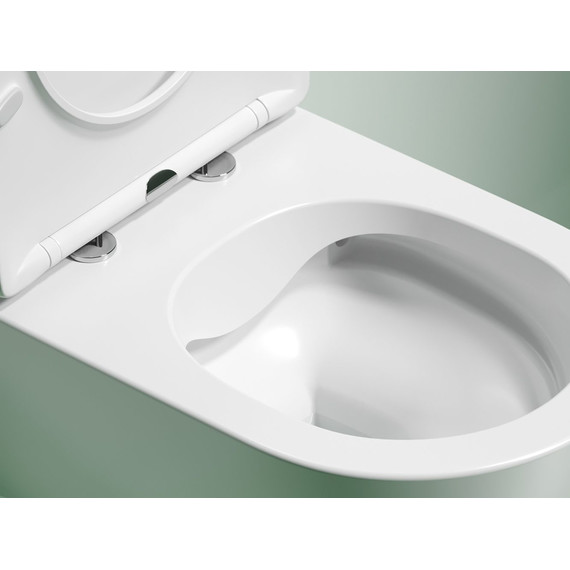 Унитаз подвесной безободковый Ceramicanova Modena Rimless CN6063MW с крышкой микролифт, Цвет производителя: белый матовый - фото 5