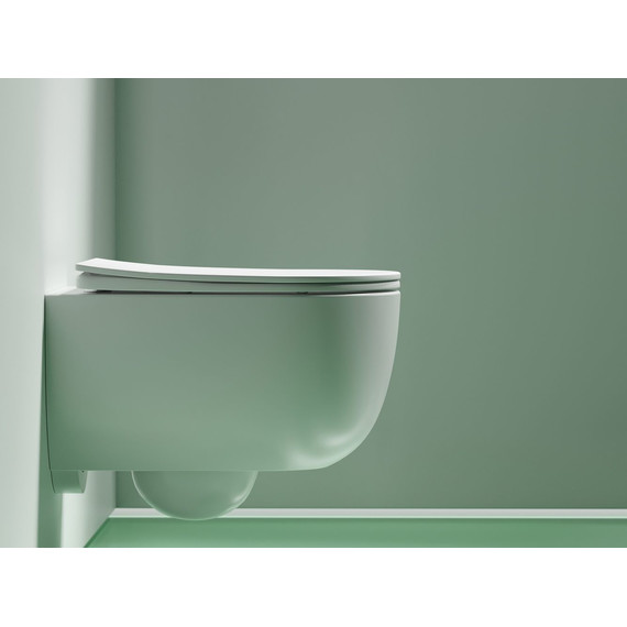 Унитаз подвесной безободковый Ceramicanova Modena Rimless CN6063MW с крышкой микролифт, Цвет производителя: белый матовый - фото 6