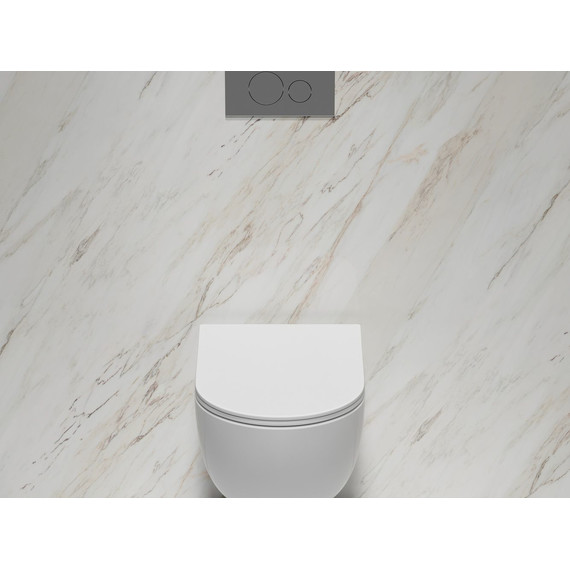 Унитаз подвесной безободковый Ceramicanova Modena Rimless CN6063 с крышкой микролифт, Цвет производителя: белый - фото 6